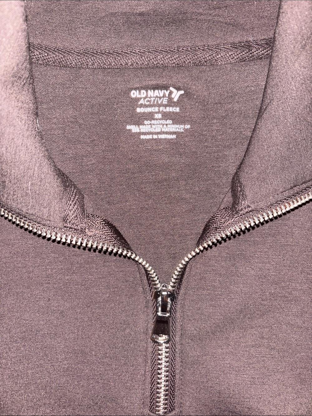 old navy brown quarter zip! - Picture 2 of 4